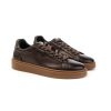 Uomo KEBO | Kebo 1068 Sneakers Lacci Hand Painted Uomo Leone Shoes Frosinone Testa Di Moro