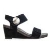 Donna CA'SHOTT | Ca Shott 8024 Sandalo 2 Fasce Zeppa 6 Cm Black