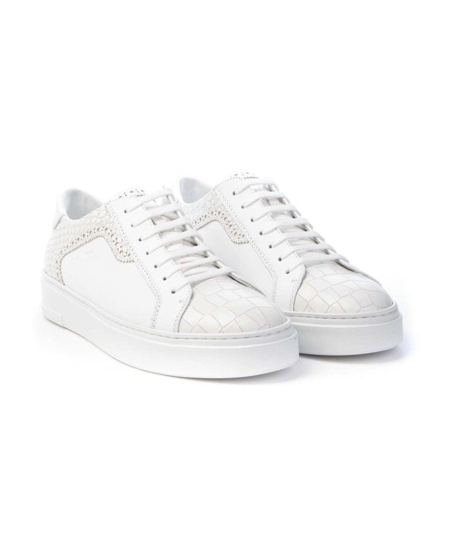 Uomo GALIZIO TORRESI | Galizio Torresi 315620 Sneakers Lacci Bianco