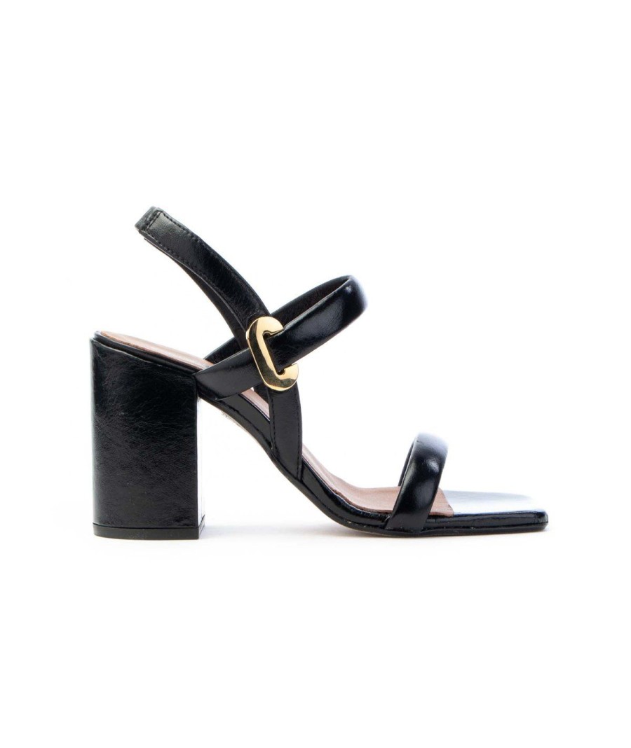 Donna CARMENS | Carmens 49055 Sandalo Nodane Embos Listelli Leone Shoes Nero