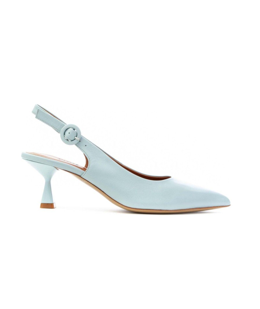 Donna SILVIA ROSSINI | Silvia Rossini 398 Slingback Tacco Abs Celeste