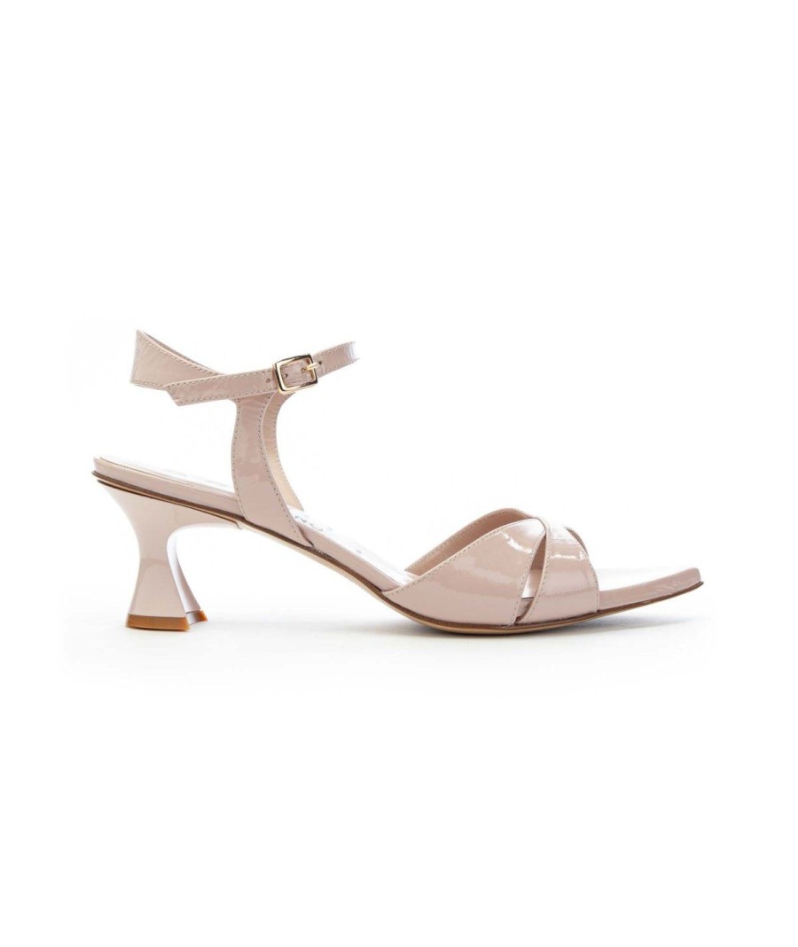 Donna BRUGLIA MILANO | Bruglia 8627 Sandalo Vernice Tacco 50 Leone Shoes Phard