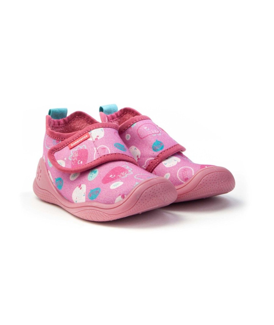 Junior BIOMECANICS | Biomecanics 221296 Pantofola In Tessuto Con Strappo Rosa