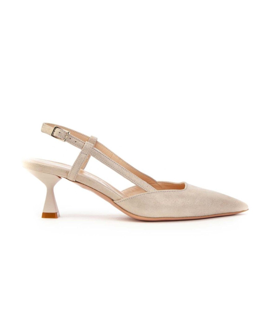 Donna SARA SCHEKER | Sara Scheker Slingback 425 Drill Donna Leoneshoes Frosinone Rose