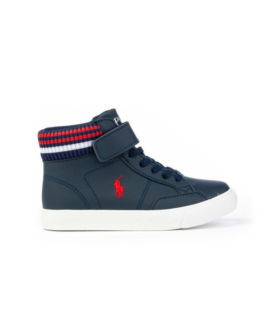 Junior POLO RALPH LAUREN | Polacco Rf103224 Ecopelle Leone Shoes Navy