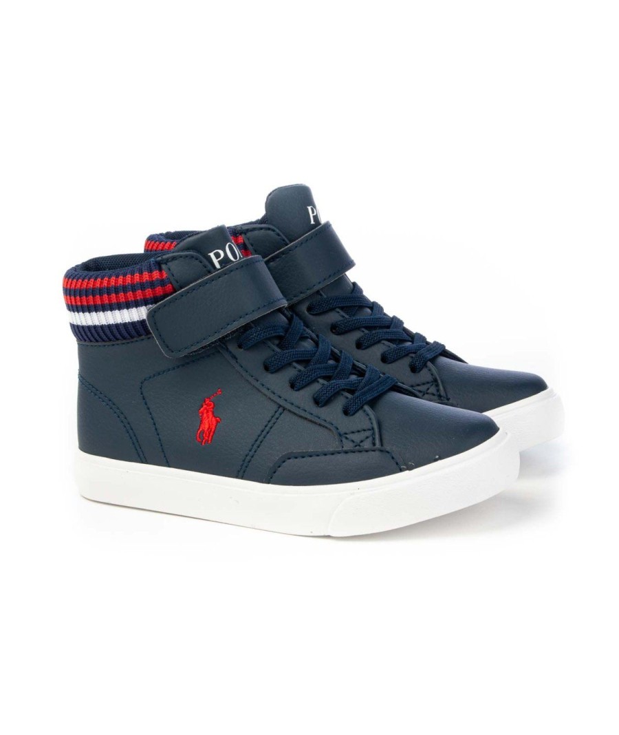 Junior POLO RALPH LAUREN | Polacco Rf103224 Ecopelle Leone Shoes Navy