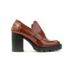 Donna JANET & JANET NEW | Janet & Janet 04250 Mocassino Plateau Donna Cognac