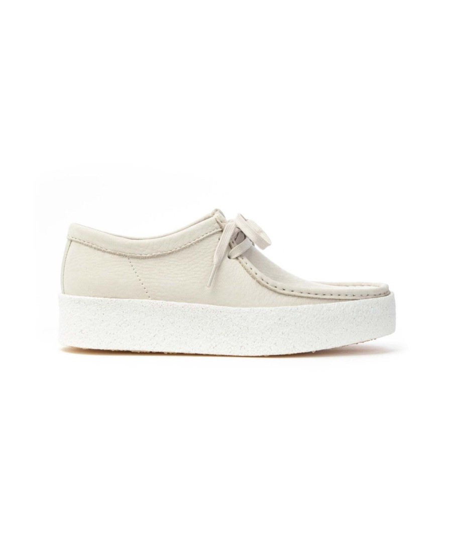 Uomo CLARKS | Clarks 158153 Wallabee Cup Man Leone Shoes White