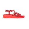 Donna WONDERS | Wonders C6510 Lack Sandalo Criss Cross Leone Shoes Rosso