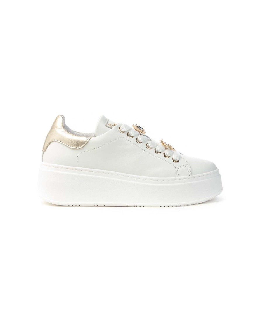 Donna MELINE | Meline Wt254 7253 Sneakers Bijoux Ape Donna Leone Shoes Frosinone Bianco/Platino