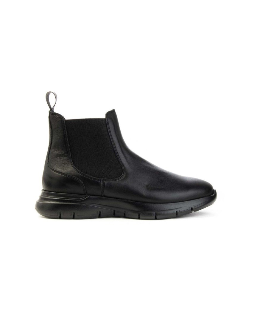 Uomo FRAU | Frau 09L4 Beatles O Chelsea Boots Uomo Leone Shoes Frosinone Nero